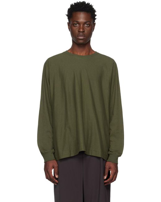 Homme Plissé Issey Miyake Homme Plissé Issey Miyake Green Release-t 1 Long Sleeve T-shirt for men