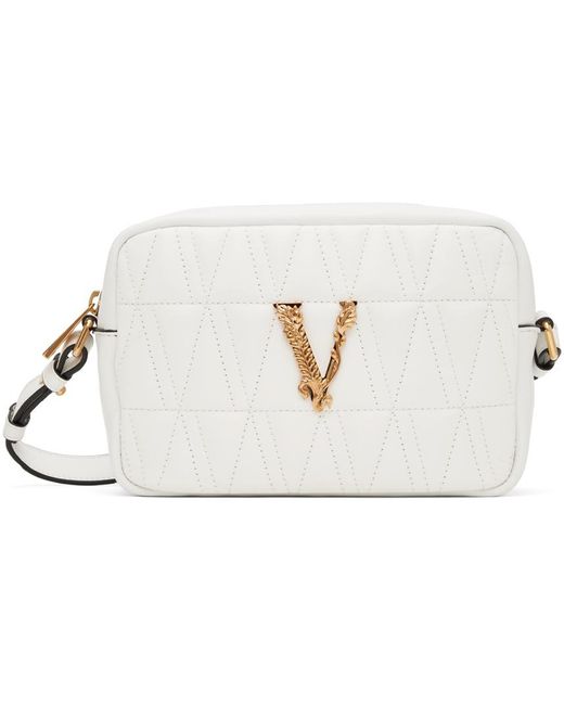 Versace Black White Virtus Crossbody Bag