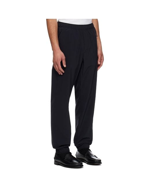 Moncler Black Logo Patch Jogging Trousers for men
