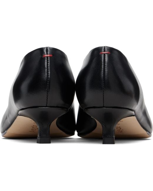 Aeyde Black Clara Pointed-Toe Heels