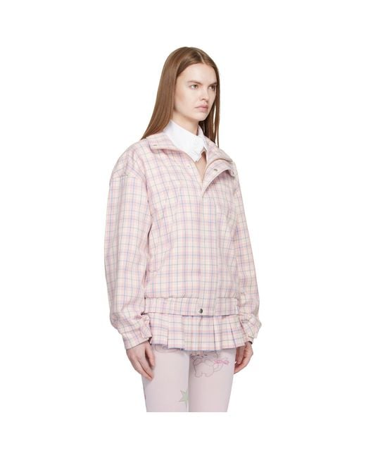 Sandy Liang Pink Papas Jacket