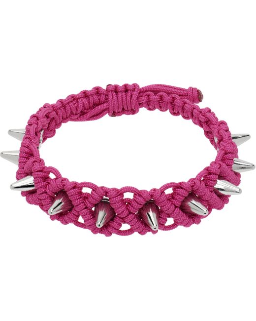 we11done ピンク Studded Noeud ハンドメイド ブレスレット Pink
