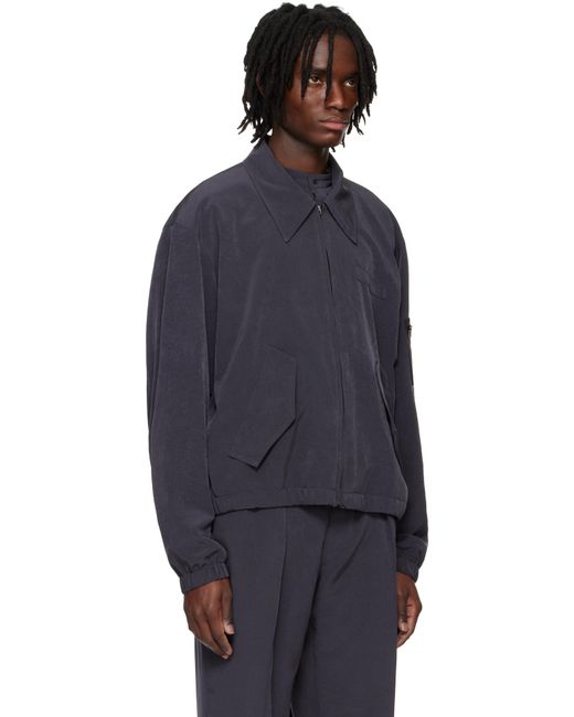 メンズ RAINMAKER KYOTO グレー フライトジャケット Blue