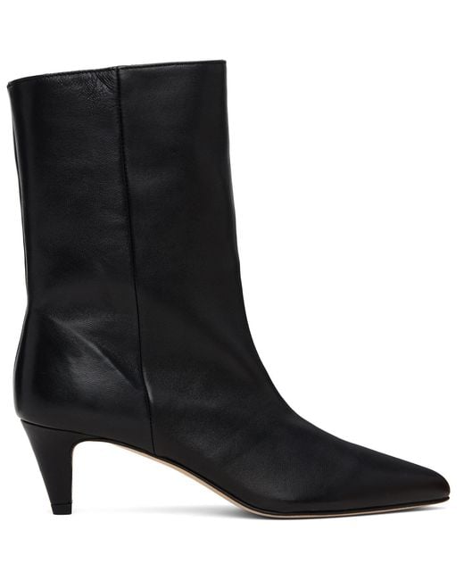 By Far Black Lysander Ankle Boots
