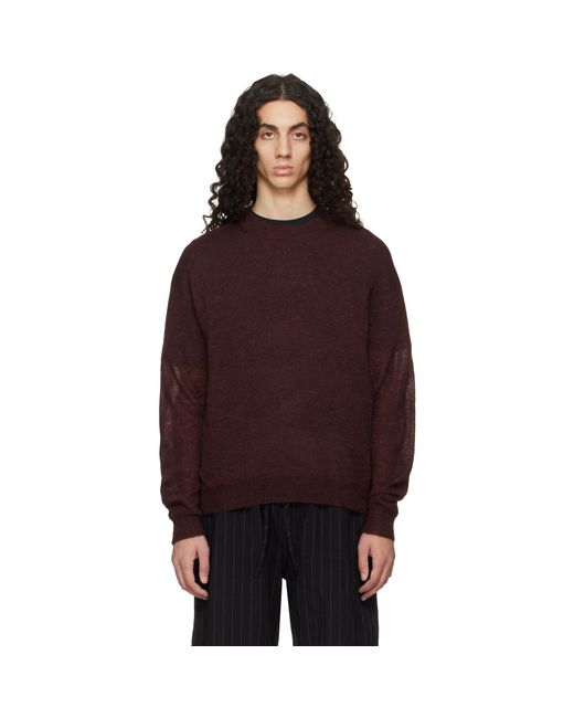 Studio Nicholson Red Burgundy Gulf Sweater for men