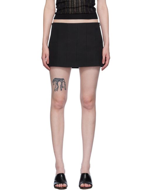 Khaite Black 'The Meelar' Miniskirt