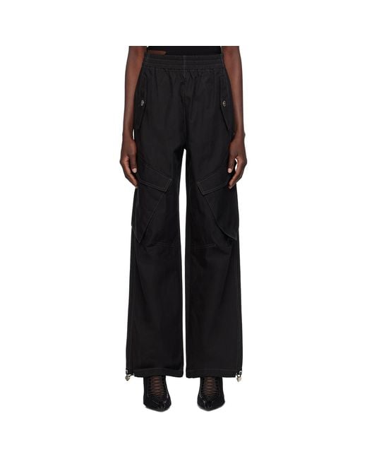 Dion Lee Black Snap Trousers