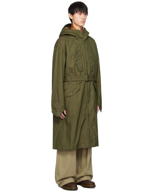 Engineered Garments Green Storm Coat for men