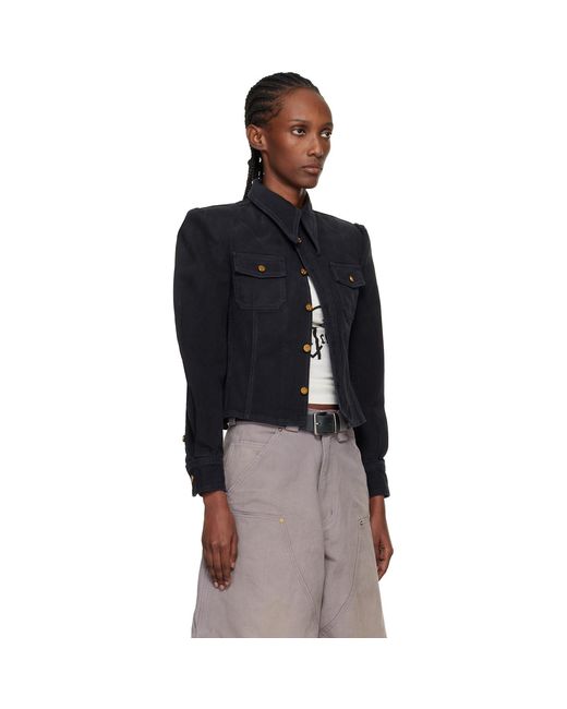 Willy Chavarria Black Denim Chavela L/S Shirt