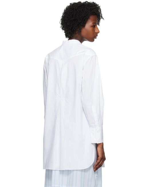 See By Chloé Black White Pleated Shirt