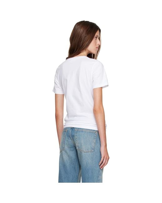 Maison Kitsuné White Weekend Fox Regular T-Shirt