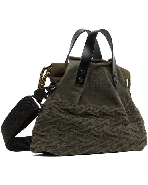 masterpiece Yashiki Edition Knit Messenger Bag in Black for Men Lyst