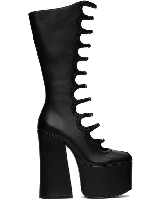 Marc Jacobs Black 'The Kiki' Knee-High Boots