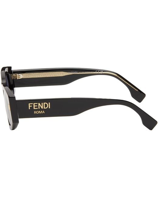 Fendi Black Roma Sunglasses for men