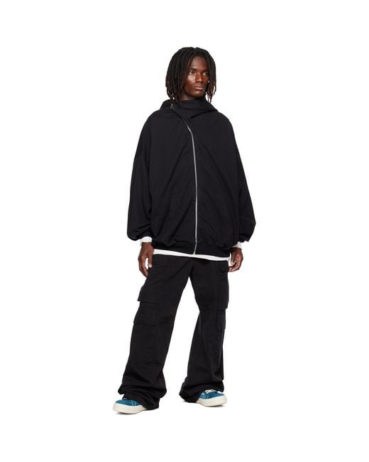 Rick Owens Black Tower Mountain Hun Hoodie for men