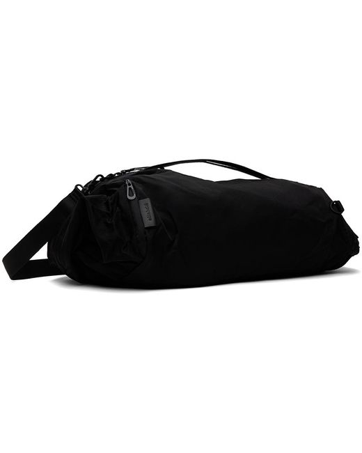 Côte&Ciel Black Obed Smooth Duffle Bag for men