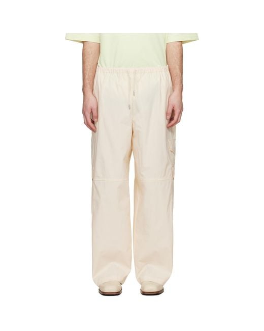 Maison Kitsuné Natural Off- Oversize Cargo Pants for men