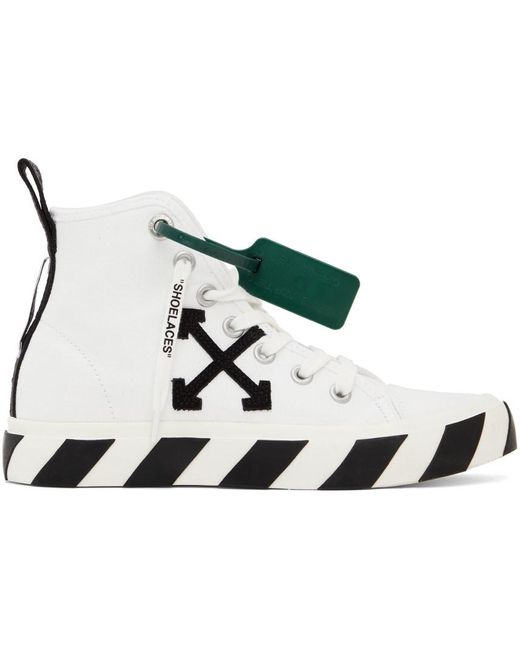 mid top vulcanized canvas white black