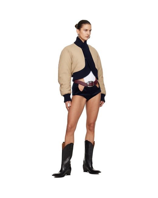 Jean Paul Gaultier Blue 'The Bomber' Jacket