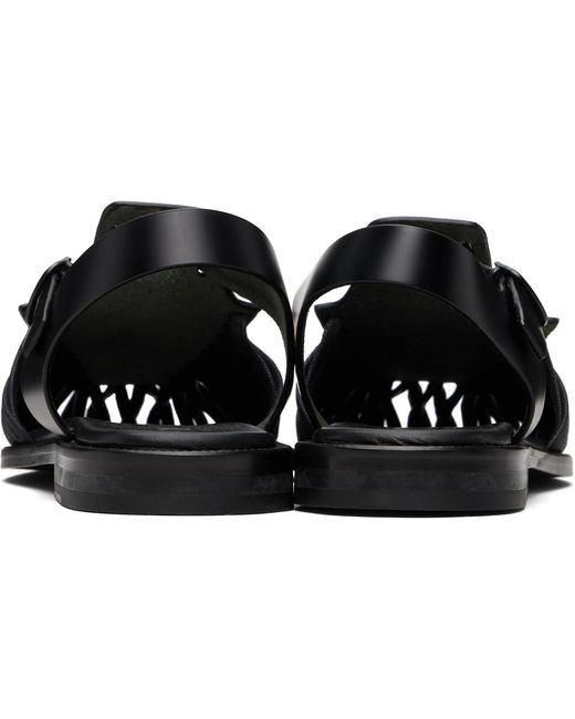 Hereu Black Alaro Sandals for men