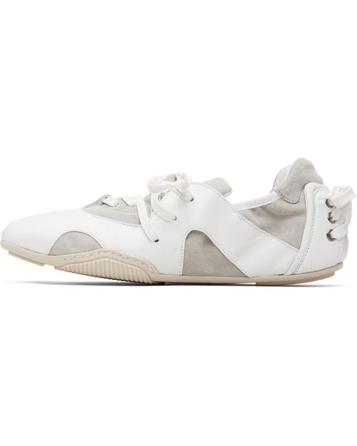 Acne Black Leather Lace-Up Sneakers for men