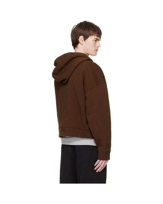 Entire studios Brown Heavy Hoodie for men