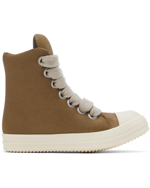 メンズ Rick Owens カーキ Porterville Jumbolaced パデッド スニーカー Brown