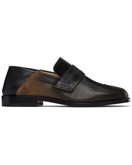 Maison Margiela Black Tabi City Loafers for men