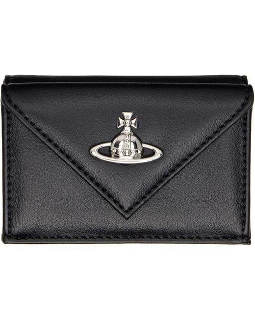 Vivienne Westwood Black Envelope Billfold Wallet for men