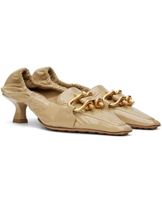 Bottega Veneta Black Beige Madame Heels