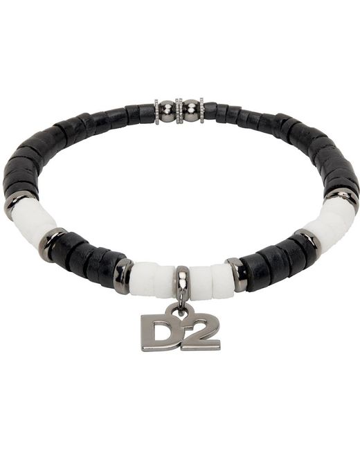 DSquared² Black Stones Bracelet for men