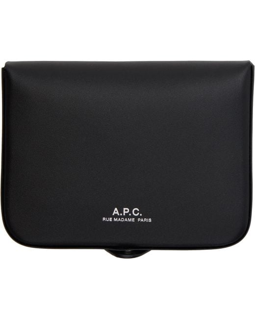 A.P.C. Black Josh Coin Pouch for men
