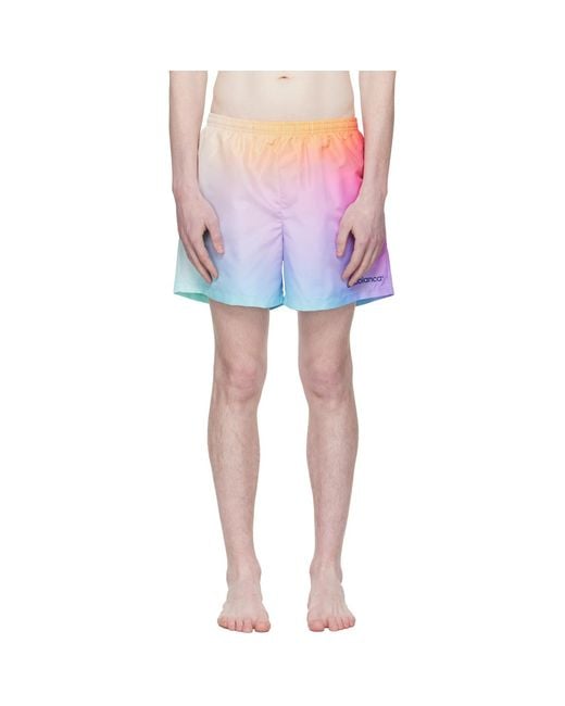 Casablanca Pink Gradient Printed Shorts for men