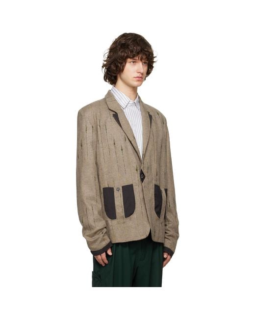 Kiko Kostadinov Natural Veca Tailored Blazer for men