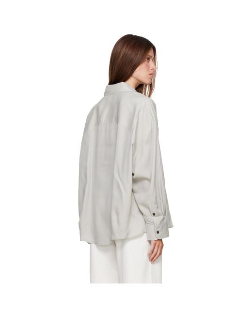 Cordera Gray Oversized Shirt