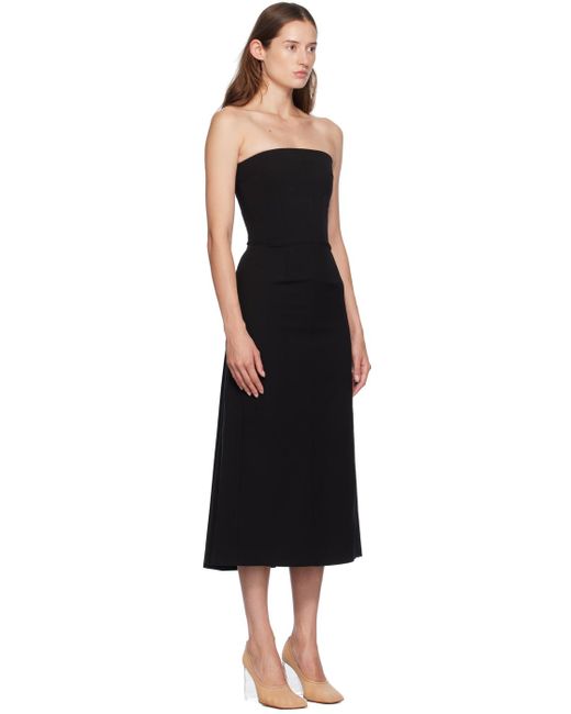 16Arlington Black Noctula Midi Dress