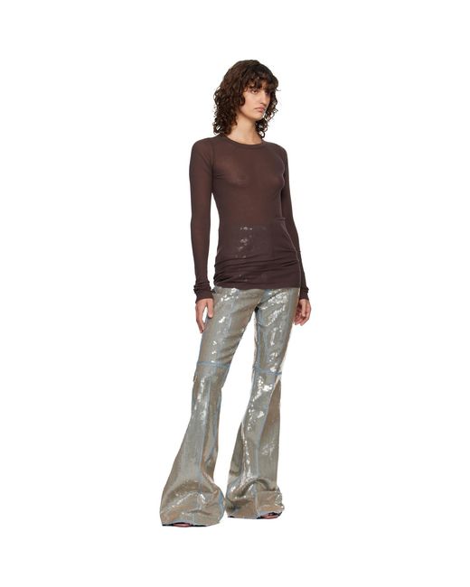 Rick Owens Black Temple Bolan Bootcut Jeans