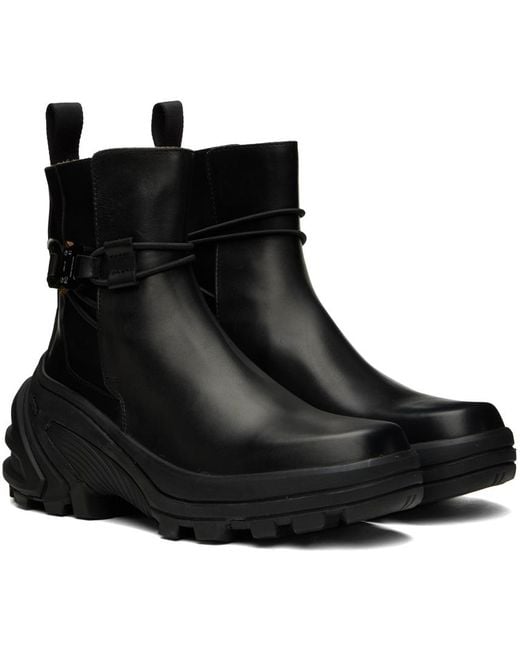 1017 ALYX 9SM Black Buckle Chelsea Boots for men