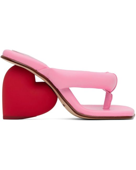 Yume Yume Pink Love Heeled Sandals