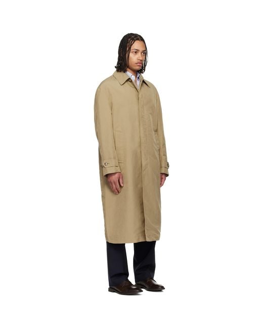Boss Natural Water-Repellent Concealed Closure Coat for men