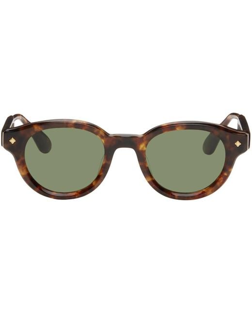 Lunetterie Generale Green Tortoiseshell 'the Gift Of Mortality' Sunglasses for men