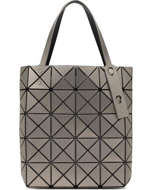 Bao Bao Issey Miyake Black Silver Lucent Boxy Tote for men