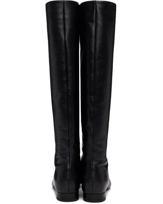 BY FAR Felix Nappa Leather Boots in Black | Lyst