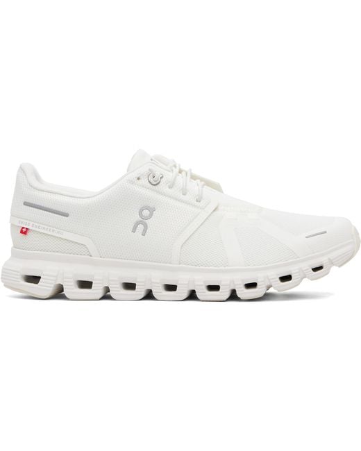 On Shoes White Cloud 6 Sneakers for men