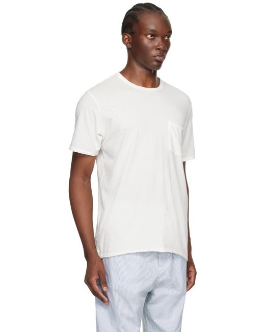 Rag & Bone White Miles T-Shirt for men