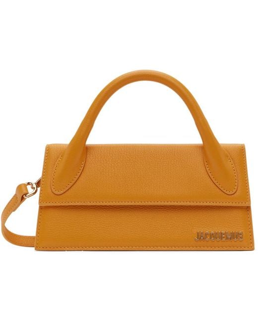 Jacquemus Black Orange 'le Chiquito Long' Bag