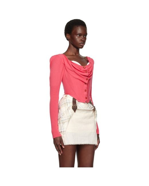 Vivienne Westwood Red Bea Corset Cardigan