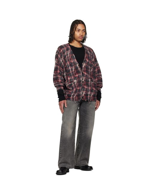 R13 Multicolor Printed Oversized Cardigan for men