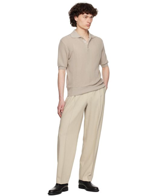 Golden Goose Deluxe Brand Natural Wool Blend Trousers for men