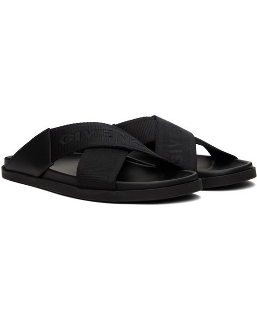 Givenchy Black G Plage Sandals for men